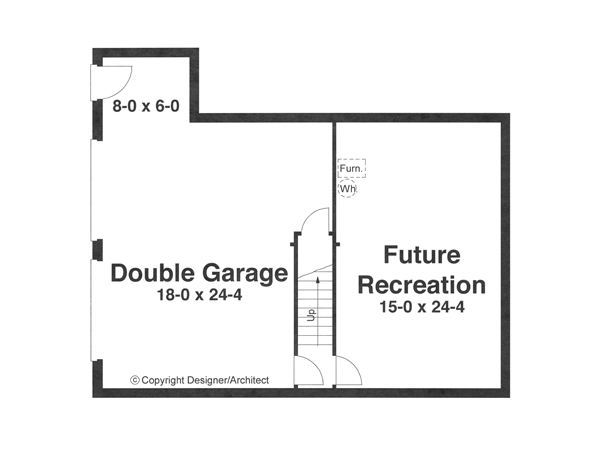 Lower Level image of BUTLER House Plan